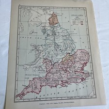1914 map england for sale  LEICESTER