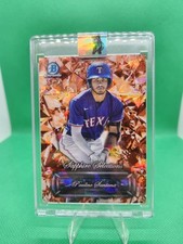2024 Bowman Chrome safira Paulino Santana Selections refrator laranja #/25 comprar usado  Enviando para Brazil