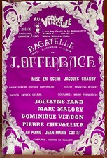 Poster bagatelle offenbach d'occasion  Expédié en Belgium