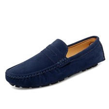 Mocassins masculinos da moda de camurça sapatos casuais confortáveis sapatos de condução planos comprar usado  Enviando para Brazil