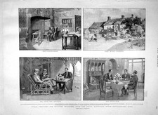 Old antique print for sale  UK