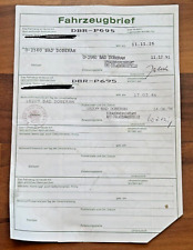 Kfz brief fahrzeugbrief gebraucht kaufen  Neubrandenburg
