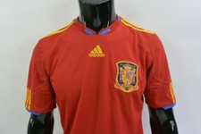 Używany, 2010-11 adidas ESPANA Hiszpania Koszulka domowa Mistrzostwa Świata 2010 ROZMIAR S (dorośli) na sprzedaż  PL