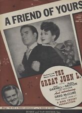 Partituras vintage A Friend of Yours 1944 The Great John L. Burke & Van Heusen comprar usado  Enviando para Brazil