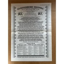 Glastonbury 1990 cure for sale  CHESTERFIELD
