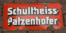 Emailschild schultheiss patzen gebraucht kaufen  Döbeln