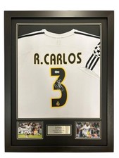 Camisa Roberto Carlos Real Madrid assinada emoldurada *PROVA EXATA DE VÍDEO* RARA comprar usado  Enviando para Brazil