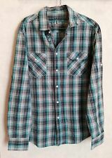 Chemise bleue carreaux d'occasion  Bourg-de-Thizy