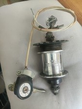 Usado, Cubo traseiro de bicicleta vintage três velocidades 333 36 furos com gatilho e cabo e parada comprar usado  Enviando para Brazil
