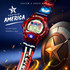 Usado, Relógio Captain USA personalizado DW-6900 G-Shock comprar usado  Enviando para Brazil