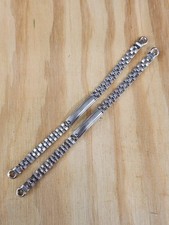 Usado, Pulseira de relógio NOS Vintage JB Champion fecho de implantação folheada a ouro branco - SOMENTE UMA comprar usado  Enviando para Brazil