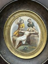 Gravura colorida em sua moldura e século XIX e Cristo e crucificação comprar usado  Enviando para Brazil