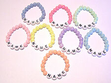 Baby Kinder Armband elastisch mit Namen Taufe Geburt Klinik Namensband Acryl * comprar usado  Enviando para Brazil