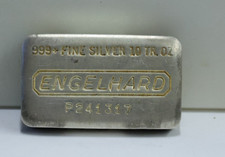 Travesseiro Engelhard 10 oz Vintage .999+ Barra de Prata Derramada P241317, usado comprar usado  Enviando para Brazil