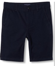 Shorts chino infantil uniforme masculino secagem rápida EJ3 novo azul marinho tamanho 16 comprar usado  Enviando para Brazil