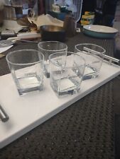 LAPHROAIG Scotch Whiskey Glass Bar Ware Rocks Single Malt LoBall Conjunto Pesado de 4 comprar usado  Enviando para Brazil
