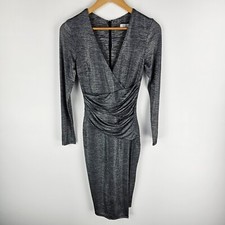 Vestido peregrino feminino 8 prata manga longa mergulho gola V cintura reunida festa comprar usado  Enviando para Brazil