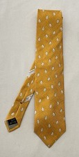 Gravata de seda amarela ermenegildo zegna. Padrão paisley. Feito na Itália. Ex Con, usado comprar usado  Enviando para Brazil