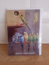 Budgerigar christmas cards for sale  LONDON