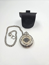 Franklin Mint Harley Davidson relógio de bolso com estojo de couro Harley Davidson comprar usado  Enviando para Brazil