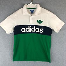 Usado, Camisa Adidas Adulto Grande Original Colorblock Polo Rugby Verde Branca Clássica Masculina comprar usado  Enviando para Brazil