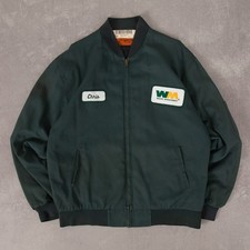 Usado, Jaqueta bombardeiro Red Kap vintage gerenciamento de resíduos vestuário de trabalho L Green Company comprar usado  Enviando para Brazil