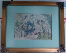 Antique print godey for sale  Stockton