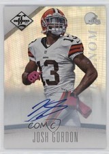 2012 Limited Phenom Monikers Silver /299 Josh Gordon #186 iniciante controle remoto automático comprar usado  Enviando para Brazil