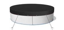 Cobertura de piscina 14 pés com dreno automático acima do solo, fácil instalação comprar usado  Enviando para Brazil