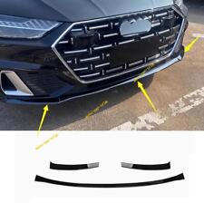 Usado, 3 peças para 2019-2024 AUDI A7 preto aço para-choque dianteiro acabamento de tampa de moldura labial comprar usado  Enviando para Brazil