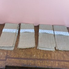 Pcs burlap lace for sale  Riverhead