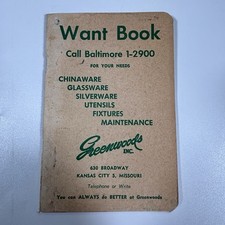 want book notebook vintage handwritten recipes greenwoods inc Kansas City Junk comprar usado  Enviando para Brazil