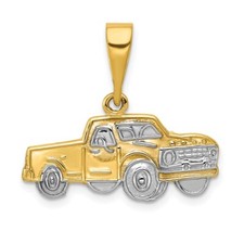 Pingente feminino de ouro amarelo 14k de ródio para caminhonete picape comprar usado  Enviando para Brazil