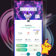 Gothita XXL, para ganhar vitrines de 0,66 m a 0,7 m, Pokemon Trade Go ✨ comprar usado  Enviando para Brazil