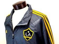 Jaqueta de futebol ADIDAS LA Galaxy Windbreaker MLS zíper completo cinza masculina 2XL VEUC! * comprar usado  Enviando para Brazil