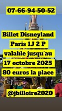 Billet disneyland paris d'occasion  Beuvrages