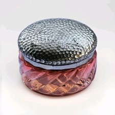 Usado, Antigo Baccarat Rose Tiente Frasco de Pó Redemoinho Francês Vidro Rosa Gradiente comprar usado  Enviando para Brazil