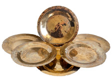 Midcentury round brass for sale  Glendale