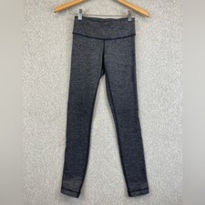Lululemon Wunder Under Size 2 Cinza Espinha de Arenque Preto Cisne Luon Malha Yoga Conforto comprar usado  Enviando para Brazil