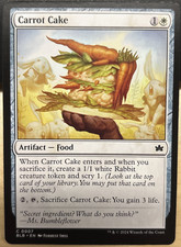 MTG Bloomburrow 0007 Carrot Cake Artifact Food COMMON comprar usado MTG Bloomburrow 0007 Carrot Cake Artifact Food COMMON comprar usado  Enviando para Brazil