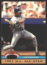 Juan Samuel #161 1992 Stadium Club Dome Los Angeles Dodgers comprar usado  Enviando para Brazil