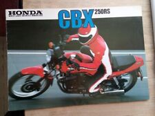 Folheto de motocicleta Honda vintage CBX 250RS C 1984 - (4 páginas/lados) moto comprar usado  Enviando para Brazil
