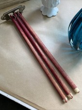 Tinta vermelha vintage primitiva 3 hastes braço oscilante toalheiro suporte de parede 12" comprar usado  Enviando para Brazil
