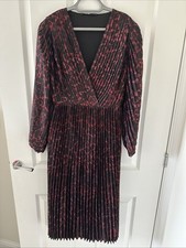 Satin pleated midi for sale  UK