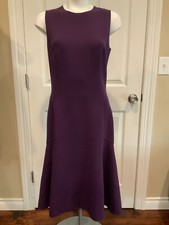 Vestido trompete Michael Kors Collection roxo sem mangas, tamanho 8 (EUA) comprar usado  Enviando para Brazil
