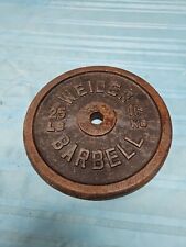 PLACA DE PESO WEIDER VINTAGE 25 lb 11,4 kg segunda mano  Embacar hacia Argentina