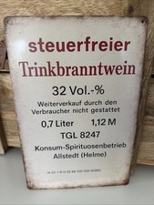 Blechschild ddr steuerfreier gebraucht kaufen  Duisburg
