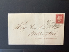 1858 soberbo LC16 (C11) 1d placa RI vermelha 43 distintiva inteira Exeter Creswell comprar usado  Enviando para Brazil