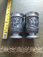Pair pewter shot for sale  BLACKPOOL
