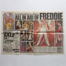 Queen Freddie Mercury Tribute Concert UK Newspaper Clipping Daily Mirror 1992 comprar usado  Enviando para Brazil